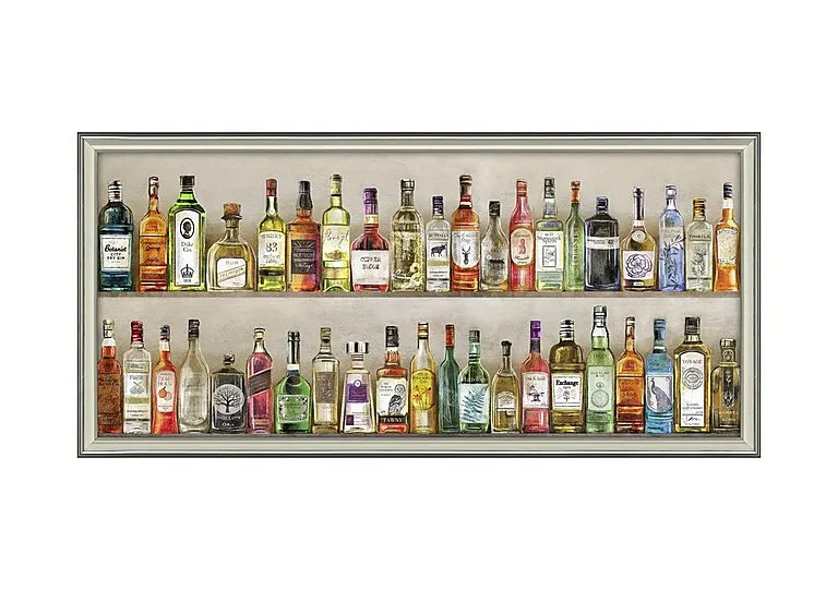 The Liquor Library Framed Picture