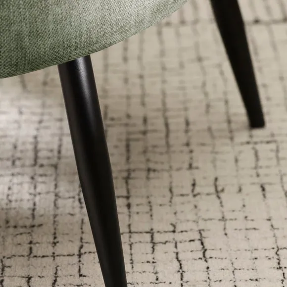 Dahlia Faux Linen Accent Chair 5