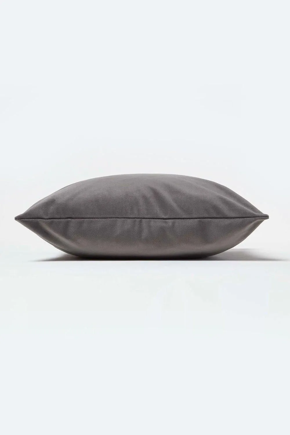 Homescapes Luxury Soft Velvet Cushion in Grey 4