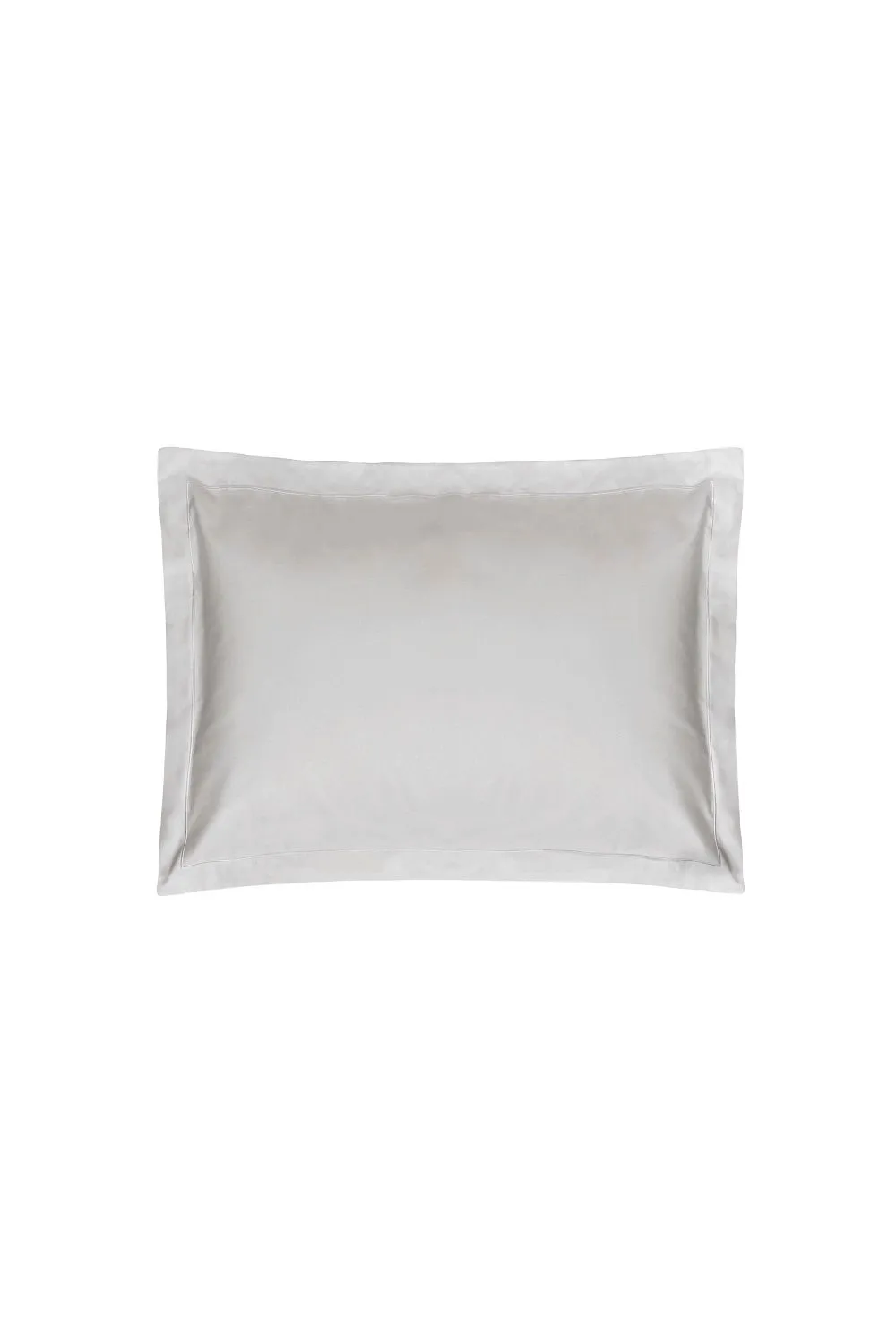 Belledorm Easy Care 200 Thread Count Cotton Polyester Percale Oxford Pillowcase in Light Grey 1