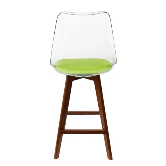 Fusion Living Soho Clear Plastic Bar Stool 5