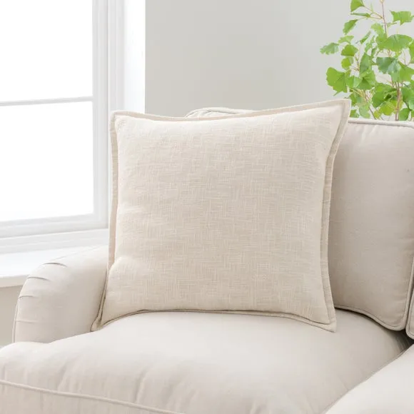 Westcott Cotton Slub Square Cushion 1