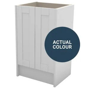 Duarti By Calypso Highwood 500mm Slimline 2 Door Floor Standing Vanity Unit - Twilight Blue