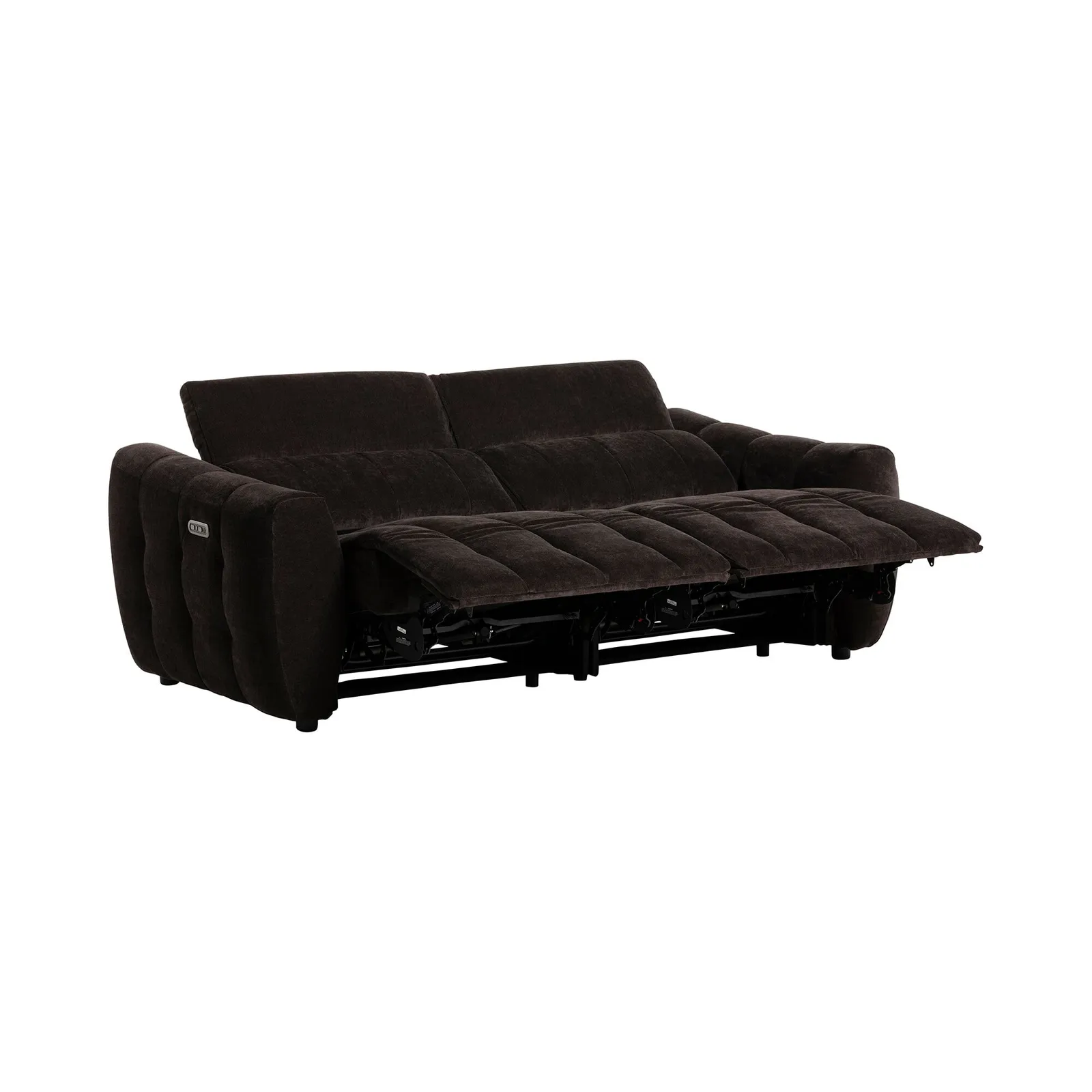 Montgomery 2.5 Power Seater & Headrest, Brown Fabric | Barker & Stonehouse 4