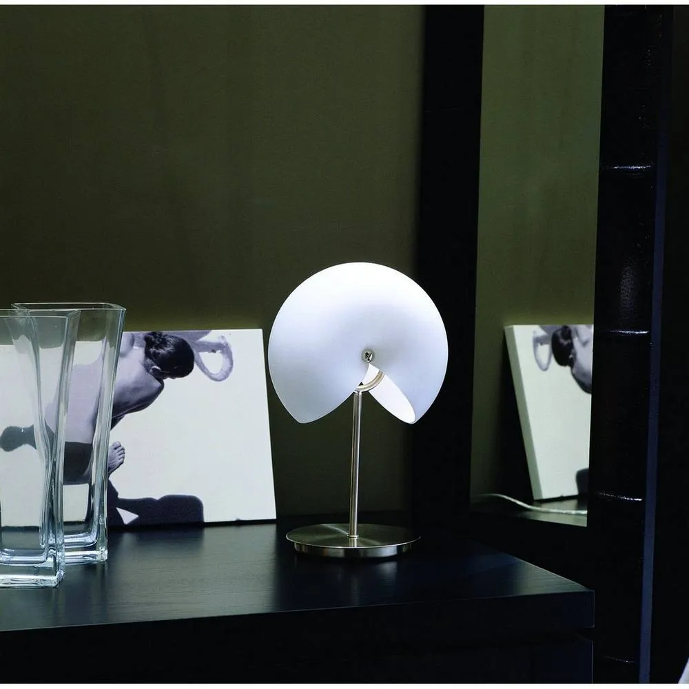 Netlighting Fosil Wall Lamp Switched 2 Light G9 Satin NickelFrosted White Glass in Grey 4