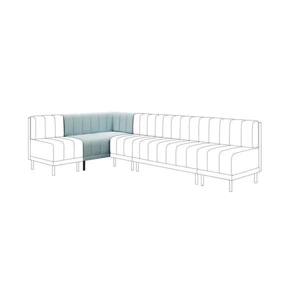 Amali Corner Dining Bench, Vintage Velvet 1