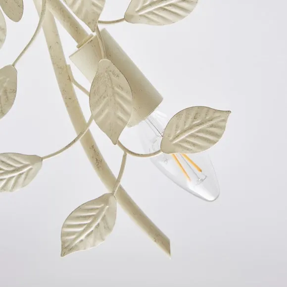 Chantelle Floral 3 Light Flush Ceiling Light 4