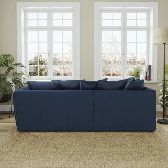 Blake Curved Arm Opulent Velvet Corner Chaise Sofa 3