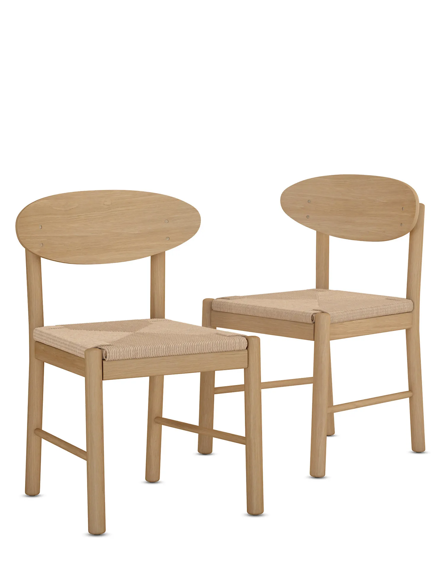 M&S Set of 2 Cord Dining Chairs