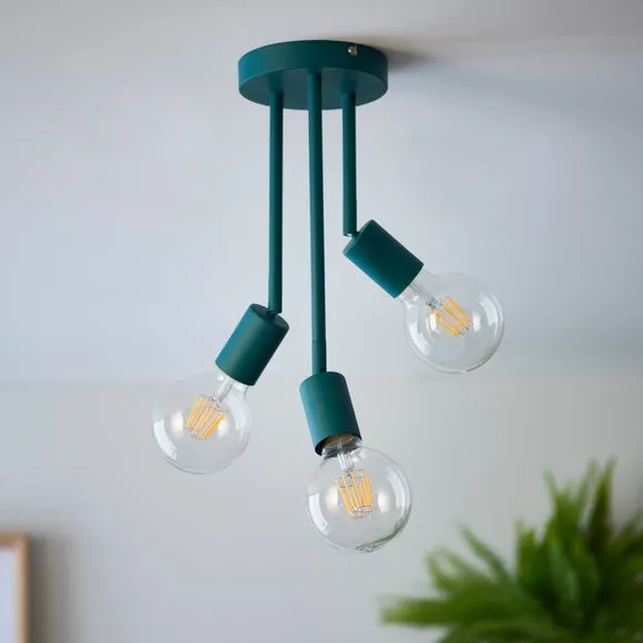Koppla 3 Light Semi Flush Ceiling Light 2