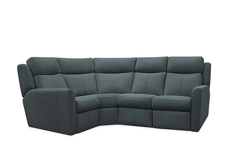 Wren Small Leather Left Hand Facing Corner Sofa