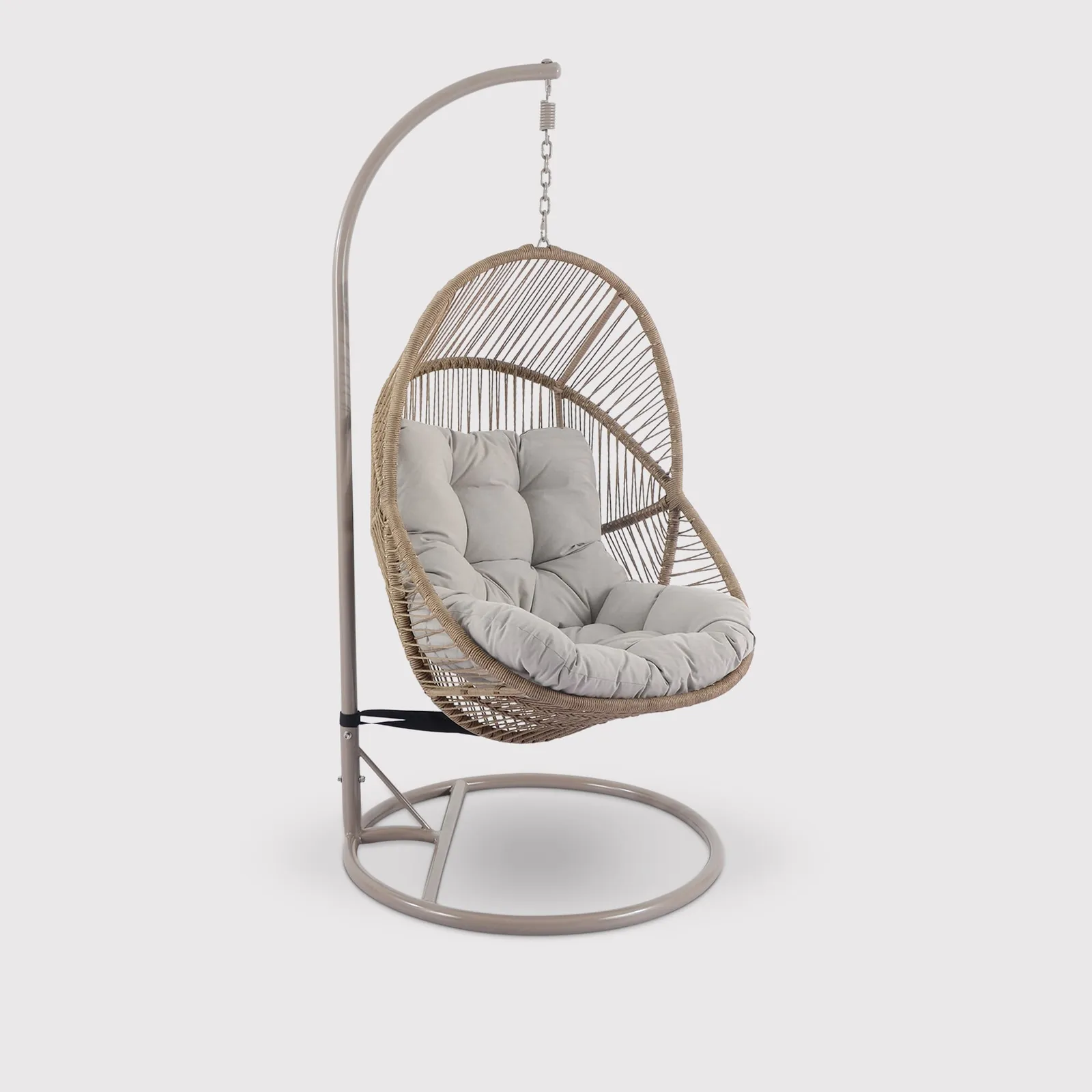 Valbrona Hanging Chair, Rattan, Neutral | Barker & Stonehouse 2