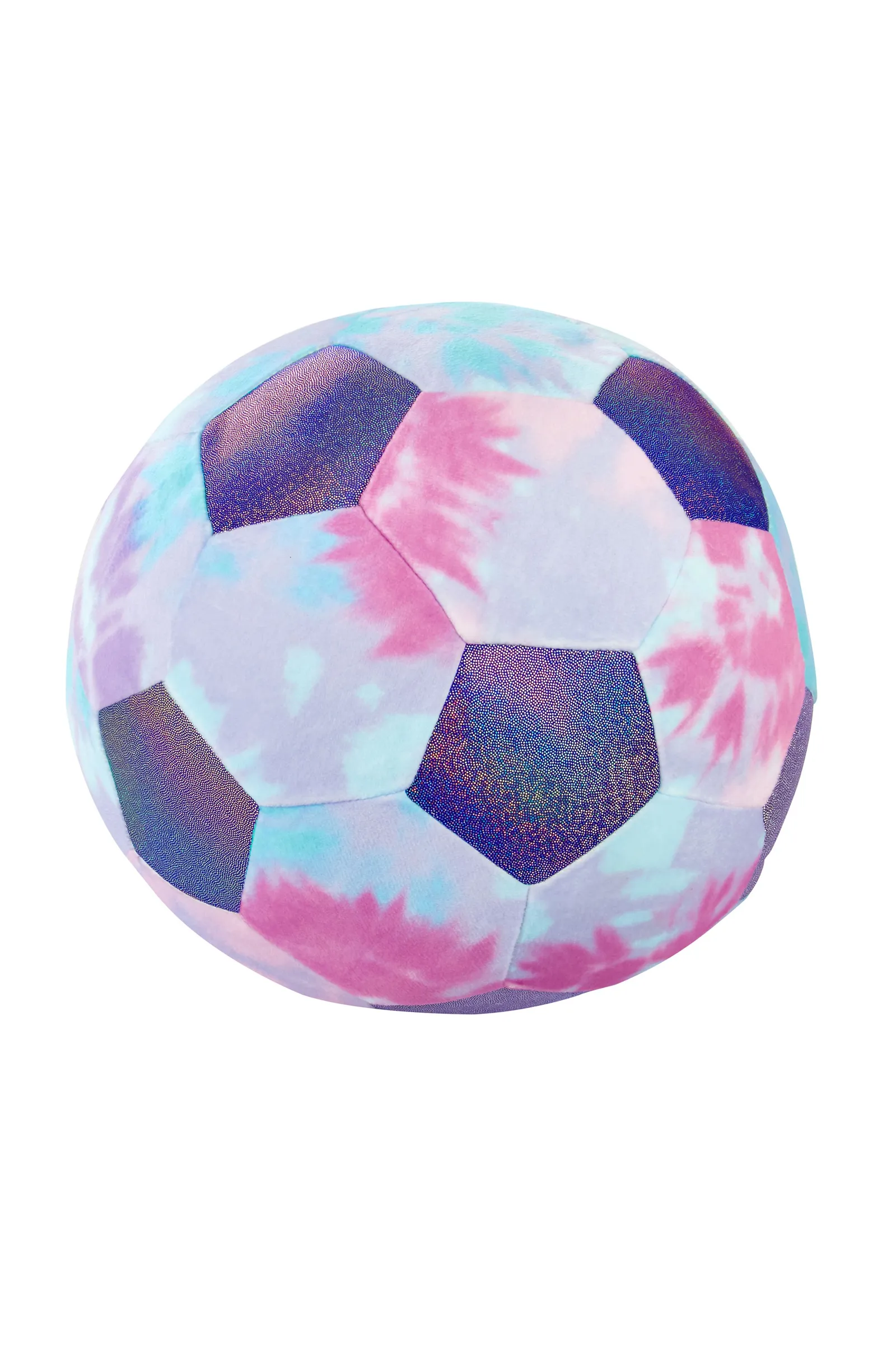 Catherine Lansfield 'Tie Dye Football' Shaped Cushion in Lilac 2