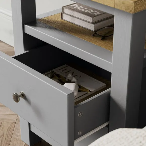 Olney 2 Drawer Bedside Table 3