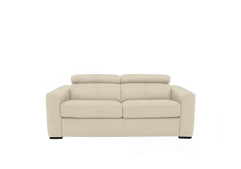 Infinity 2 Seater Leather Sofa - BV Bisque
