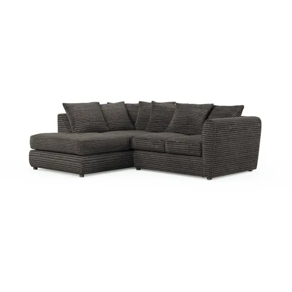 Blake Horizontal Jumbo Cord Corner Chaise Sofa 6