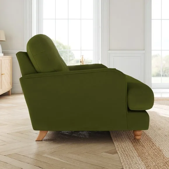 Martha Matte Plush Velvet Snuggle Sofa 2