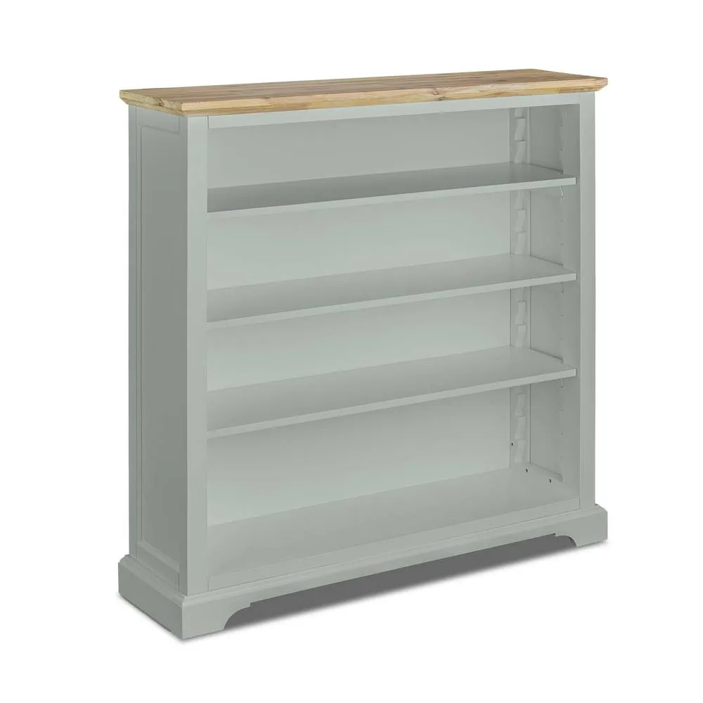 Statement Furniture Florence Bookcase with Adjustable Shelves, Fully Assembled Bookshelf in Light Green 2