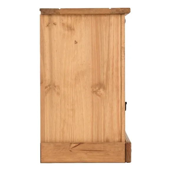 Corona 1 Drawer & 1 Door Bedside Table, Pine 5