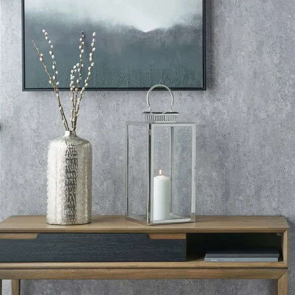 Metal & Glass Rectangular Lantern 1