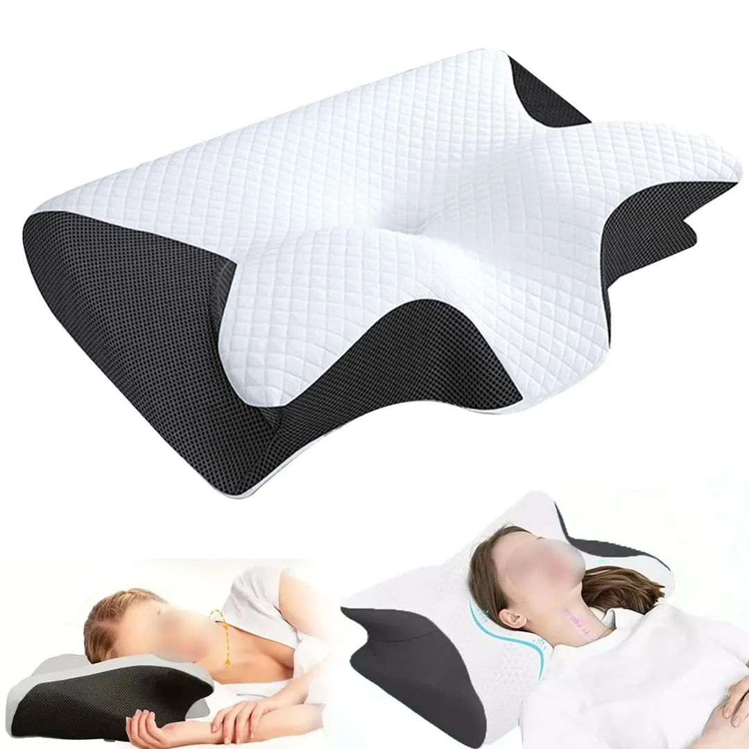 Hinsinc Ergonomic Memory Foam Pillow For Neck Shoulder Pain Relief