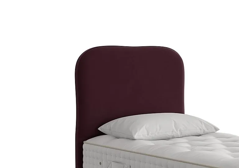Lennox Floor Standing Headboard - Single - Aubergine