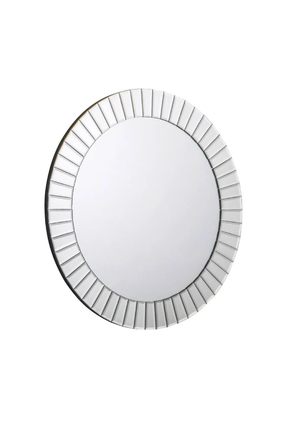 Julian Bowen Sonata Round Wall Mirror in Clear 2