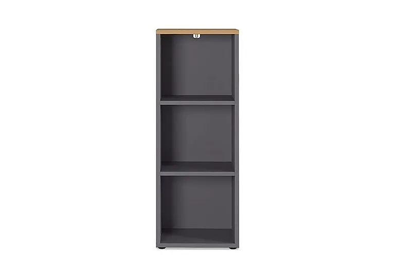 Agenda 3 Shelf Narrow Bookcase