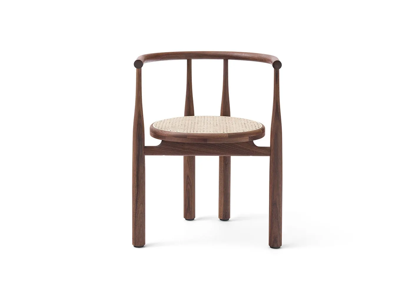 New Works Bukowski Chair French Cane Walnut