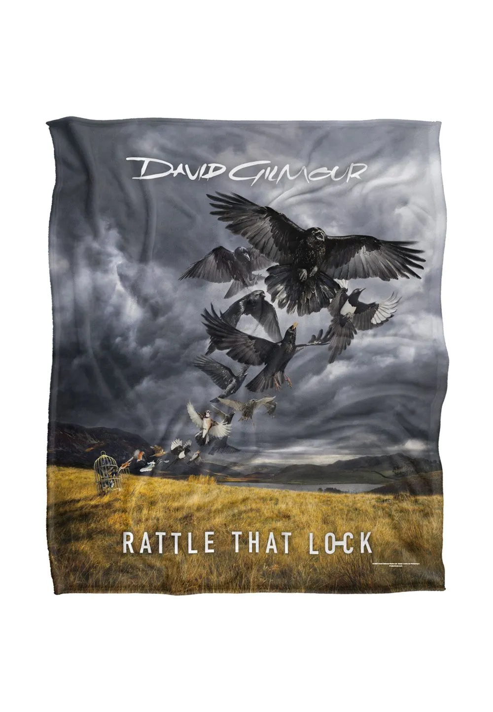 David Gilmour Rattle That Silky Touch Super Soft Throw Blanket 152 X 127 cm in White