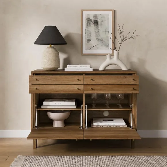 Edgar Small Sideboard, Oak Effect 2