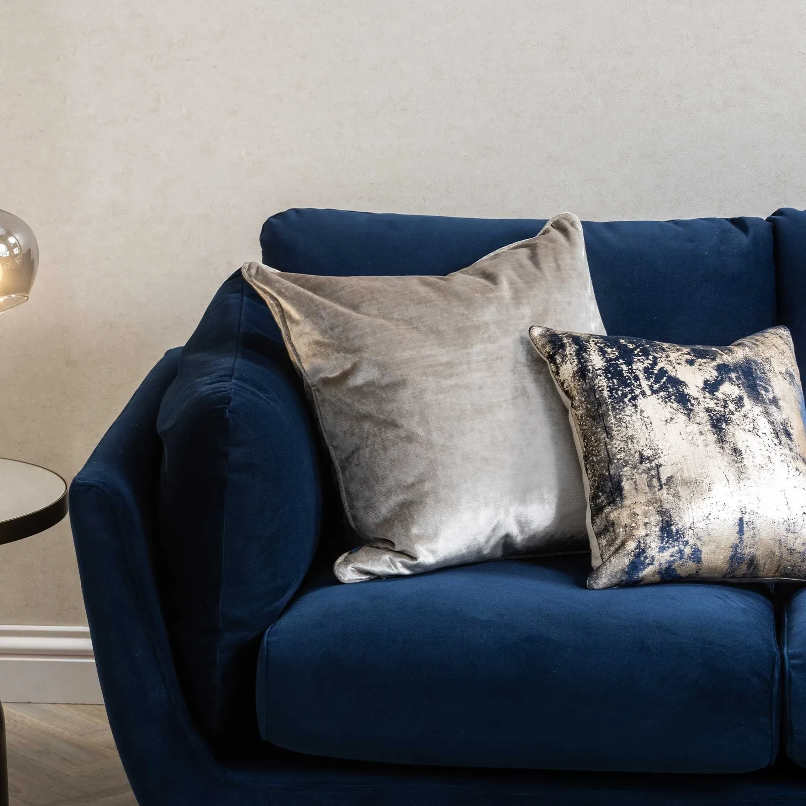 Boone 2 Seater Sofa, Navy Fabric | Barker & Stonehouse 3