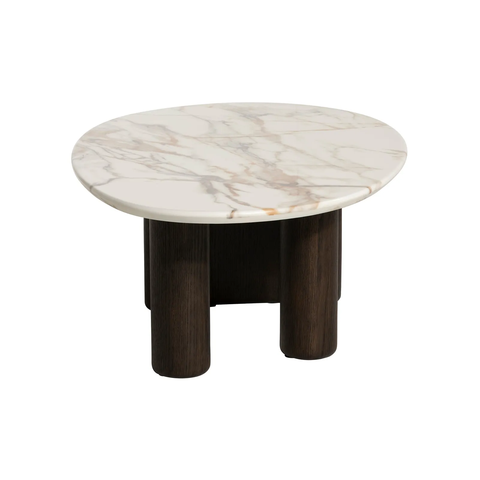 Nord Coffee Table-9Mm Ceramic Marble Effect, Round, White | Barker & Stonehouse 5