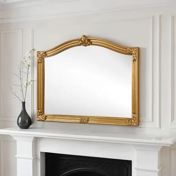 Yearn Arched Overmantel Wall Mirror 2