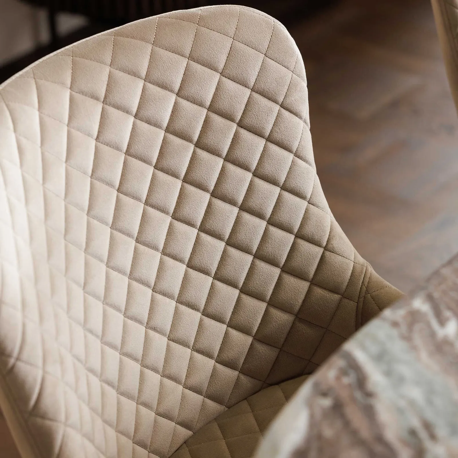 Rivington Dining Chair, Neutral Velvet | Barker & Stonehouse 2
