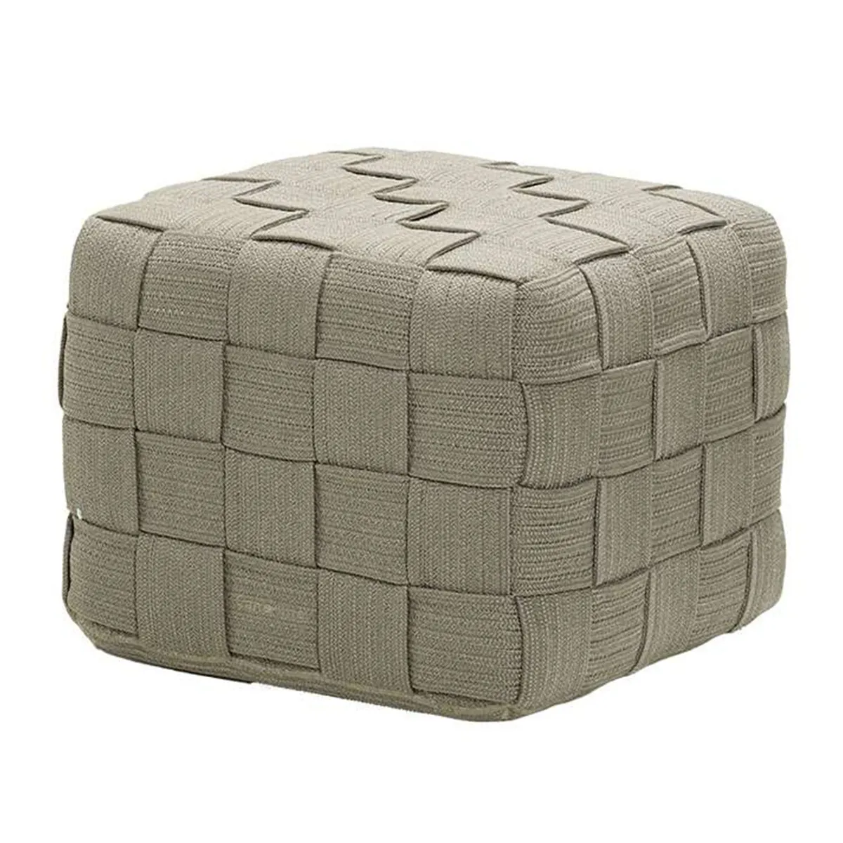 Cane-line Cube Footstool, Taupe