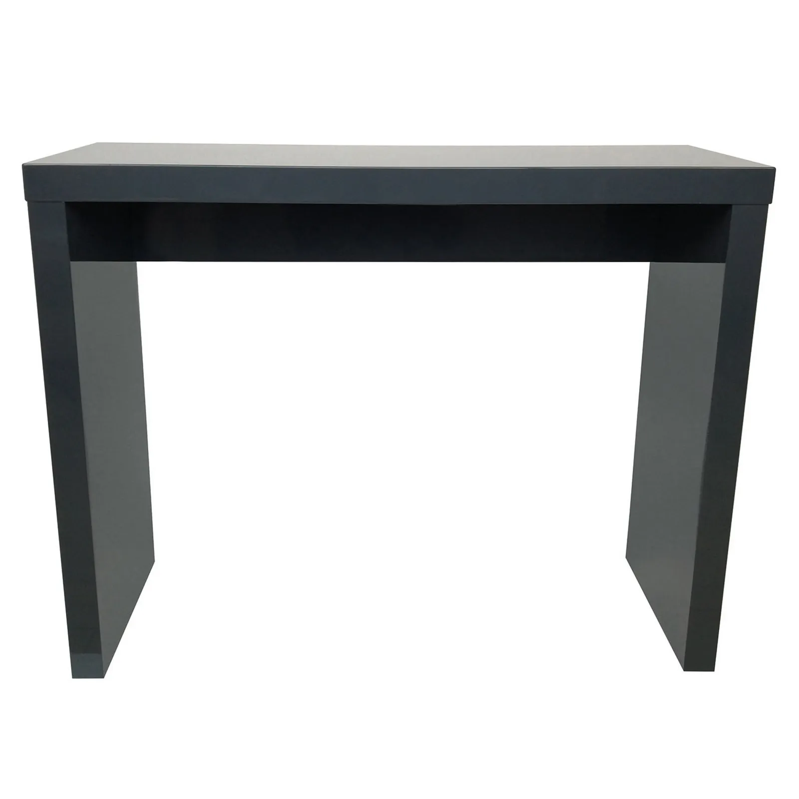 Puro Wooden High Gloss Grey Console Table Grey