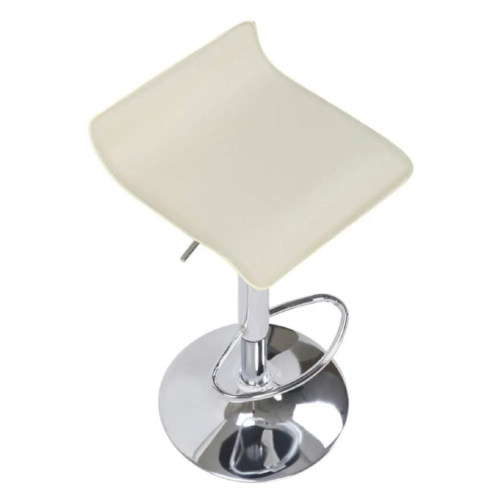 netfurniture Zest Cream Padded Kitchen Bar Stool - Height Adjustable 6