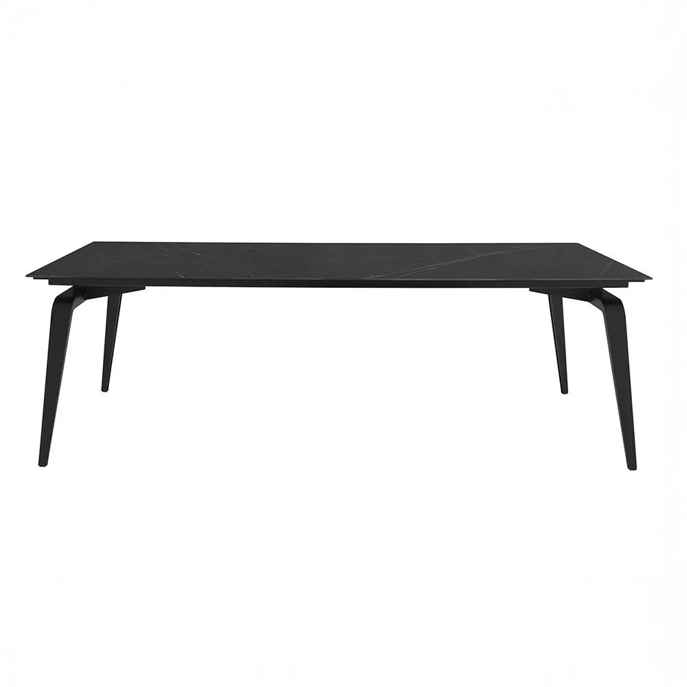 Ligne Roset Odessa Rectangular Dining Table Marquinia Black Legs 240 x 98cm 2