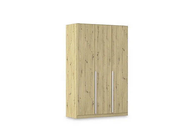 Freja 136cm 3 Door Hinged Oak Wardrobe