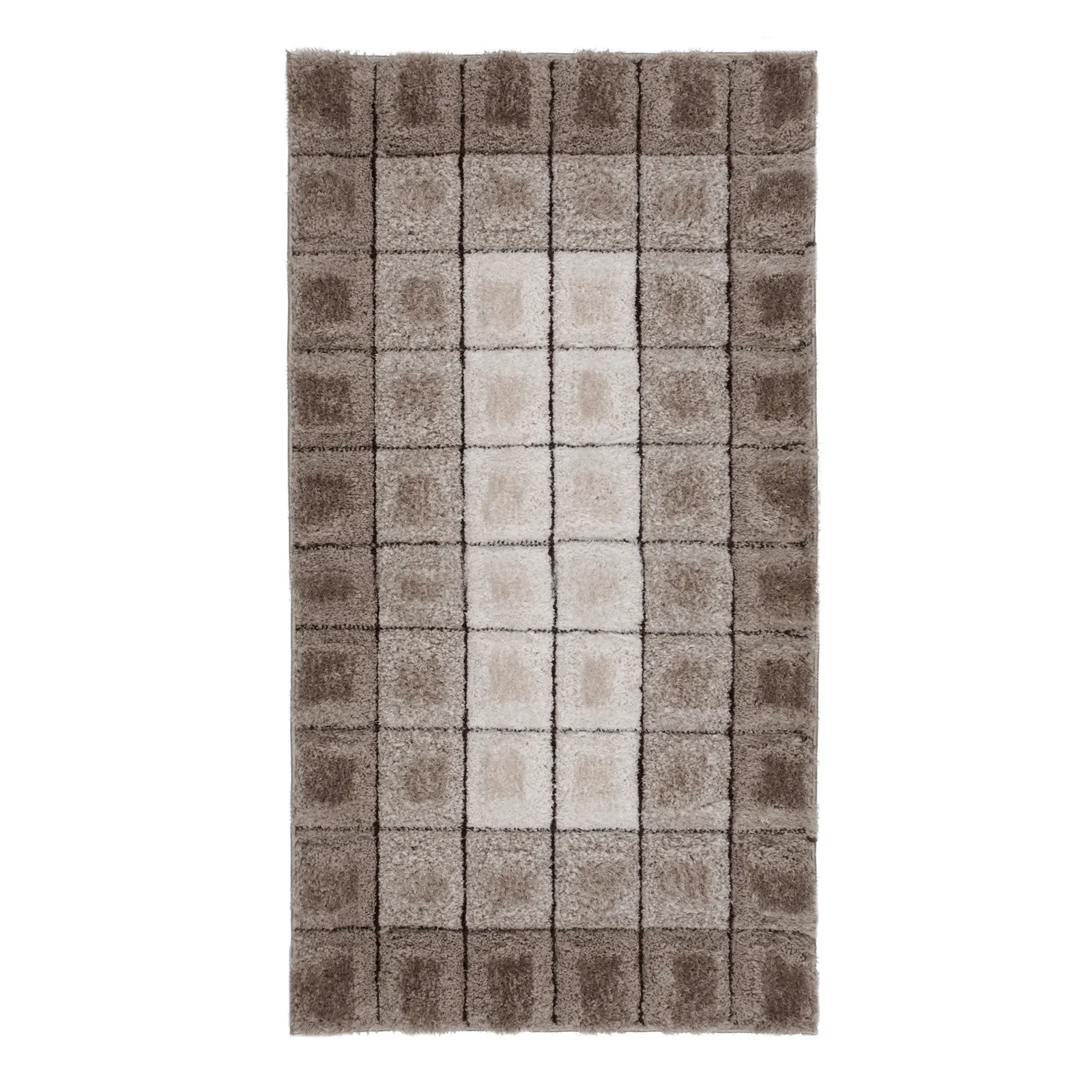 Velvet 3D Cube Rug Natural