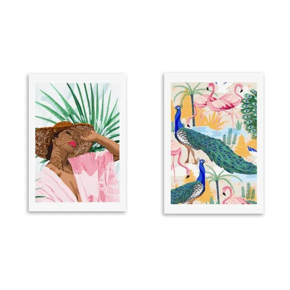 Set of 2 East End Prints Sunshine & Utopia Prints 2