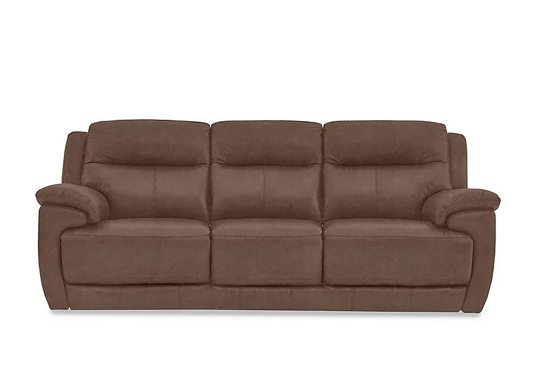 Touch 3 Seater Heavy Duty Fabric Sofa - Hazelnut