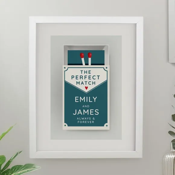 Personalised Perfect Match Poster Frame