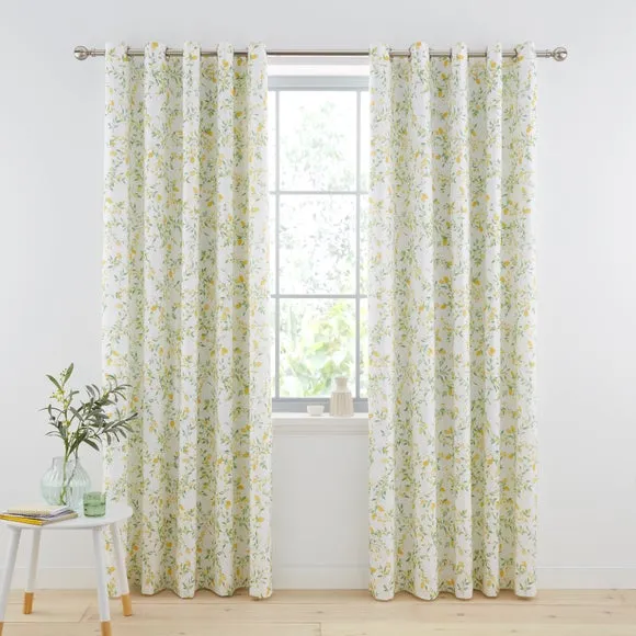 Evie Lemons 100% Cotton Eyelet Blackout Curtains 2