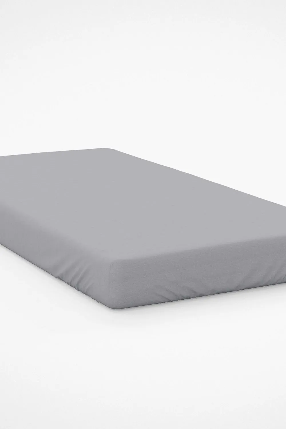 Belledorm Pima Cotton Sateen 450 Thread Count 38cm Fitted Sheet in Light Grey