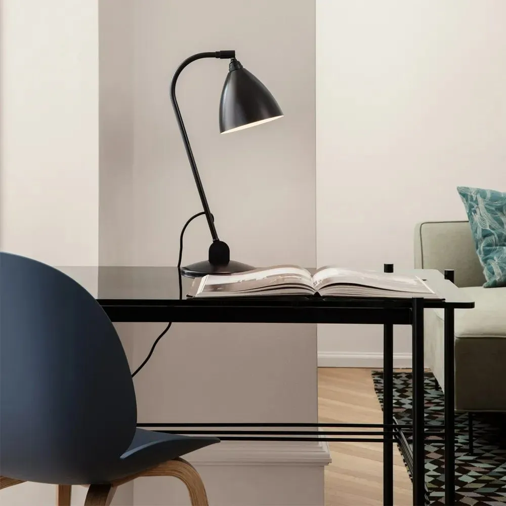 Gubi Bestlite BL2 Table Lamp Black Brass Base Black Brass Shade 4
