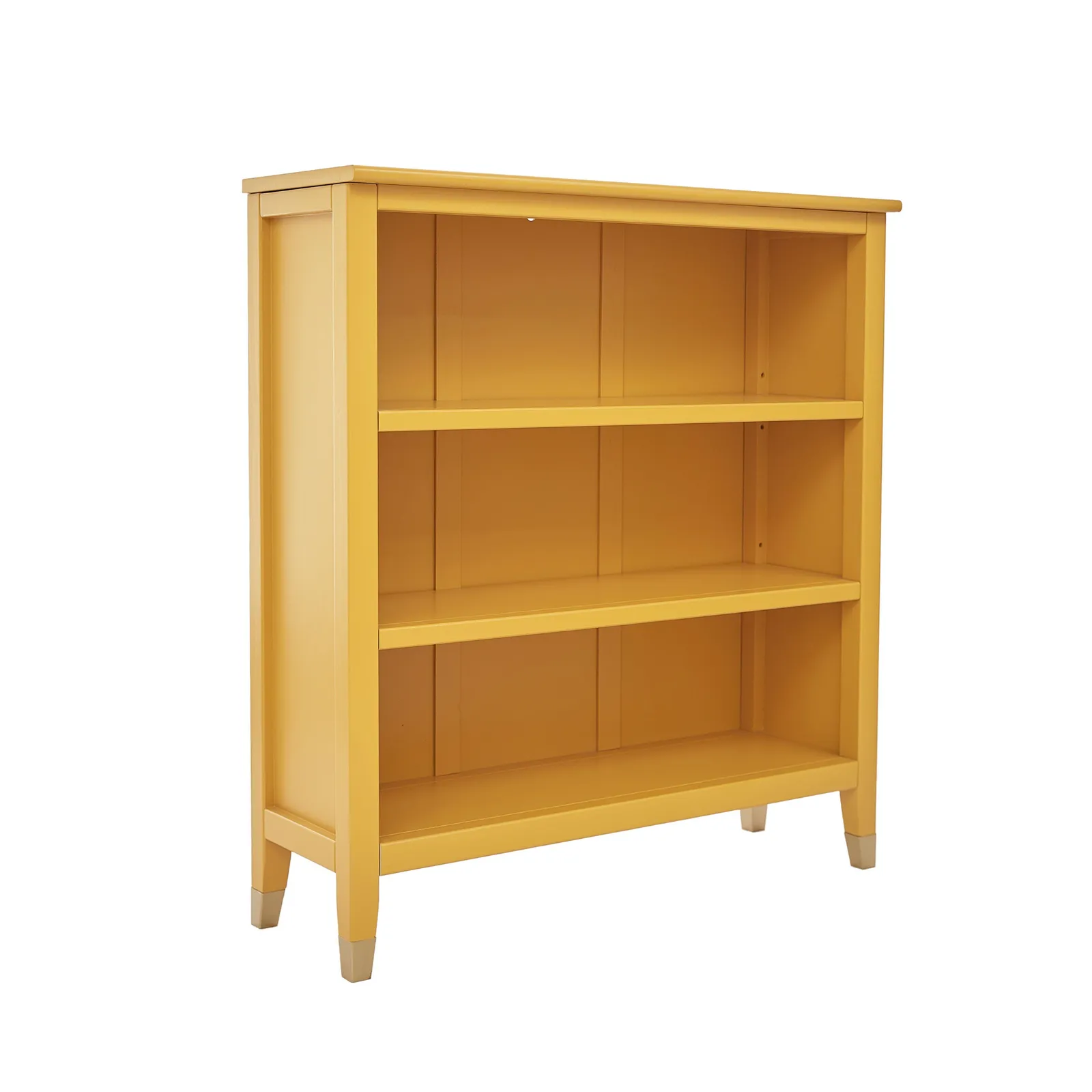 Cabinet Bits Palazzi 3 Tier Bookcase H97 W89 D25cm in Mustard 2