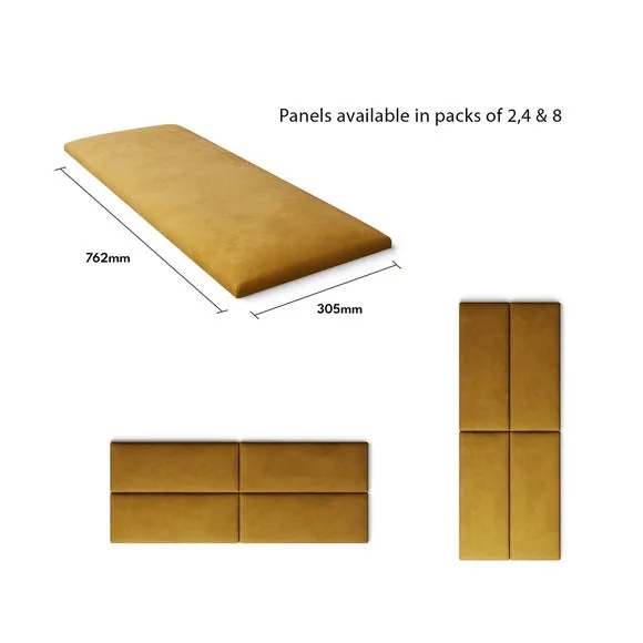 Aspire EasyMount Plush Velvet Upholstered Wall Panels 5