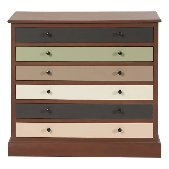 Pacific Loft 6 Drawer Chest, Pine 2